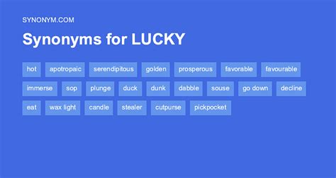 lucky synonym|Iba pa.